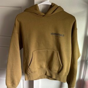 🤎 Essentials Hoodie KIDS in Amber color size Medium Brand New 🤎